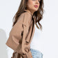 GABRIELLE LEATHER TRENCH COAT